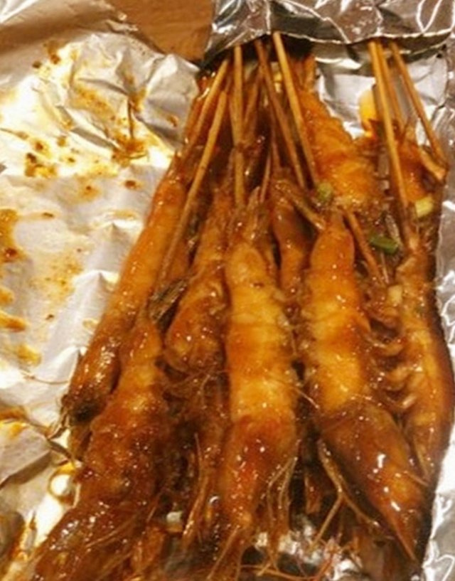 秘制串烧虾
