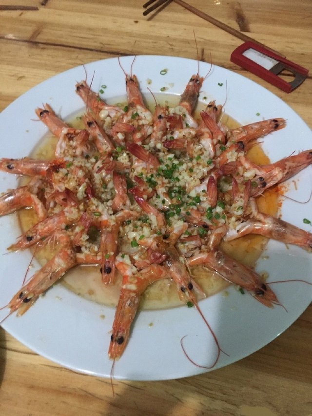 蒜蓉开边虾