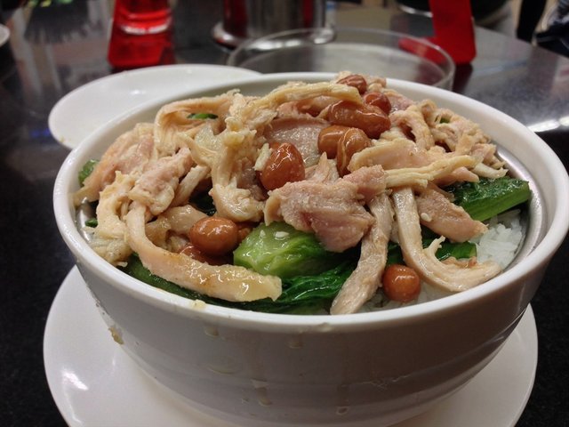 手撕鸡饭