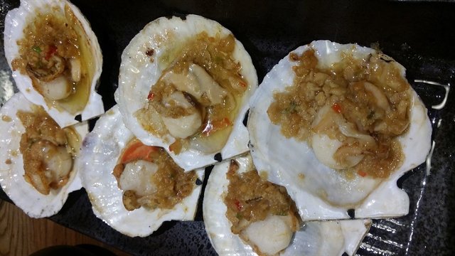 碳烤扇贝