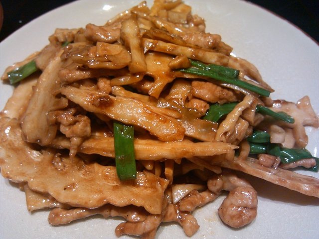 肉丝炒脆笋