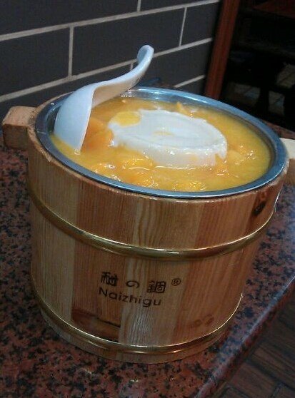 木桶芒果豆腐花
