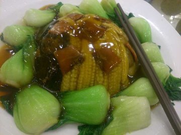 粟米心焖上海青