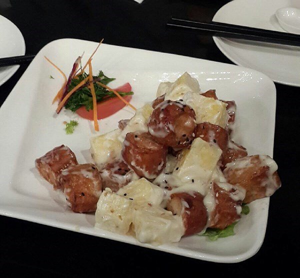 菠萝油条虾