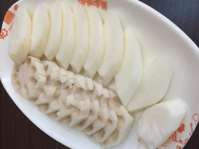 莲藕山药拼