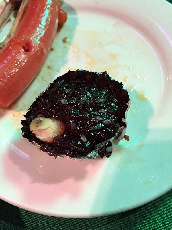 莲子紫米糕
