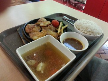 铁板鸡扒套餐