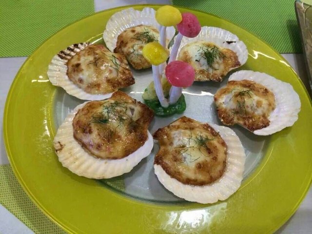 芝士鲜扇贝