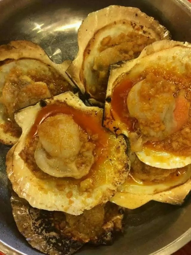 烤扇贝