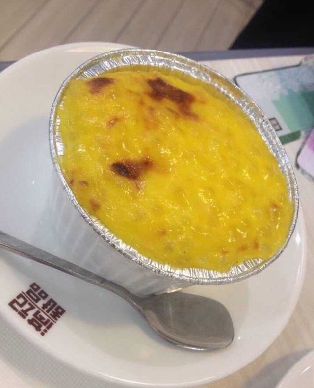 焗荔茸西米布甸