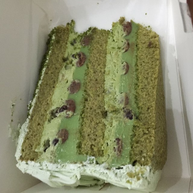 抹茶红豆蛋糕