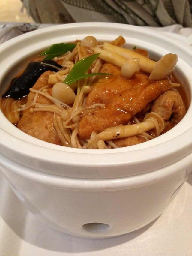 杂菌豆腐煲