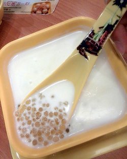 生磨杏仁茶+西米露
