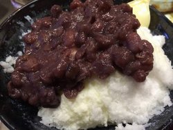 红豆牛奶冰