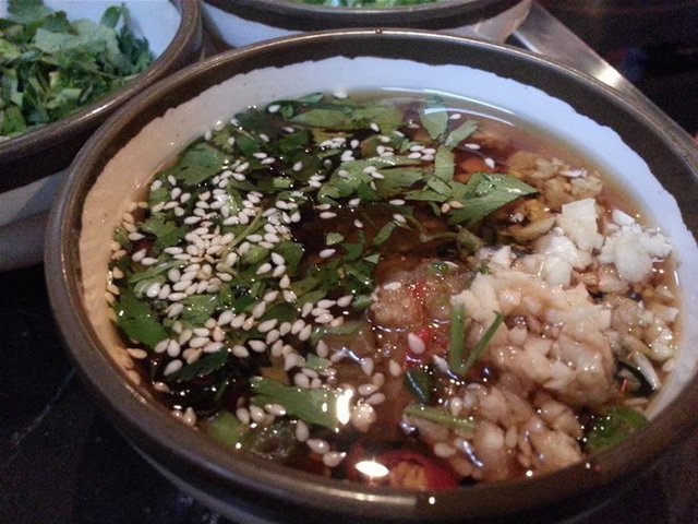 蒜蓉油碟