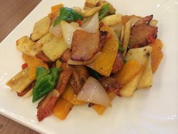 粗粮炒猪颈肉