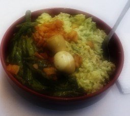 豆角卤肉饭