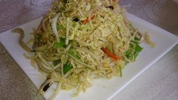 白菜心拌豆腐丝