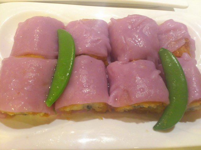 脆皮鱼滑紫薯肠
