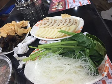 菠菜粉丝拼盘