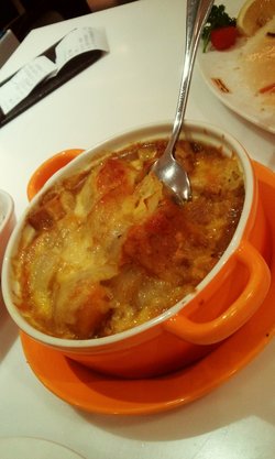 芝士焗猪腩南瓜咖喱饭