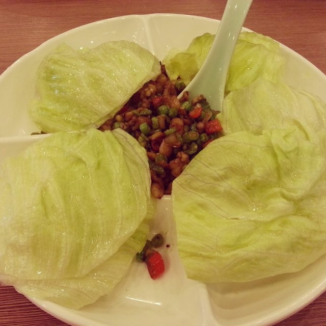 香菜碎肉包菜