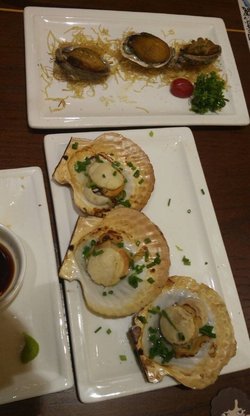 盐烤扇贝
