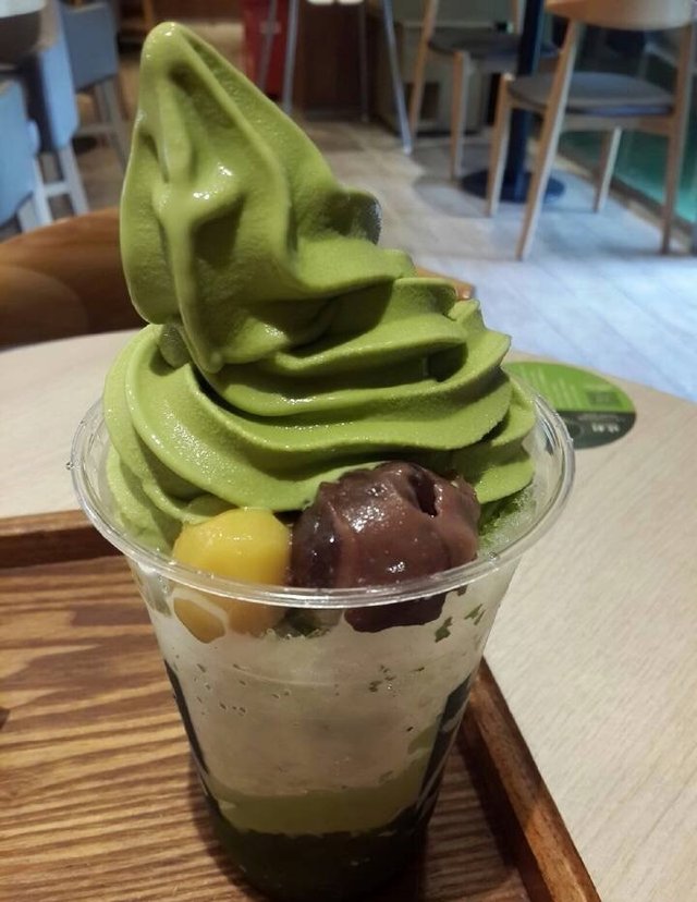 白玉抹茶圣代