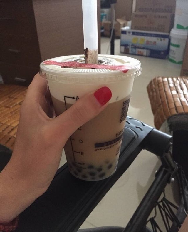 奶盖珍珠奶茶