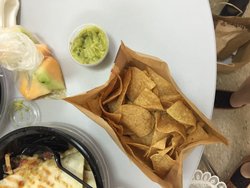 玉米片搭配牛油果