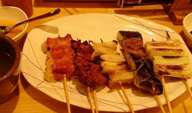 烤葱串