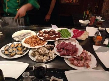 铁板海鲜