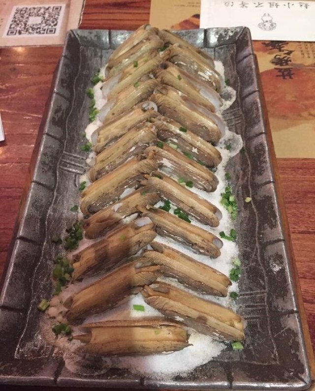 竹烤盐蛏