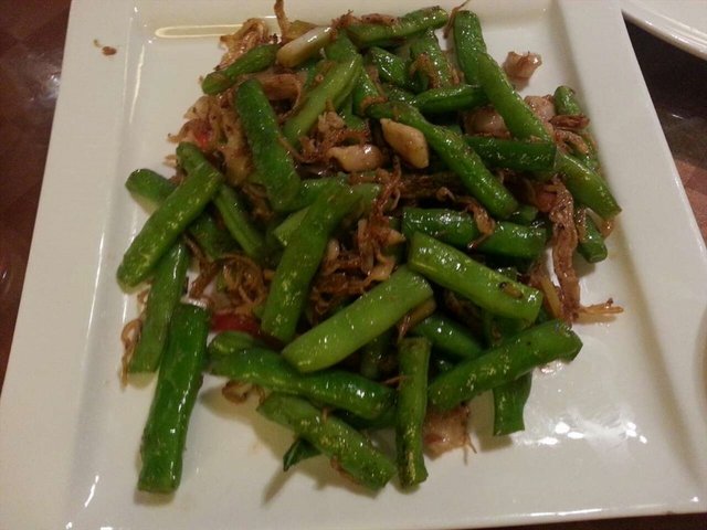 干逼鱼仔四季豆