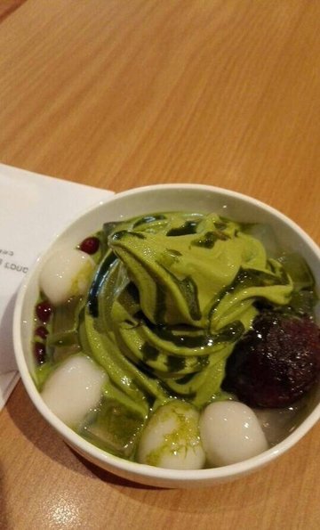 红豆抹茶软冰激凌