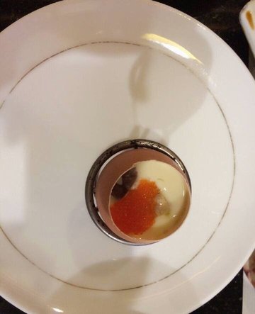 鹅肝虾籽蒸蛋