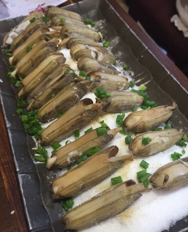 盐烤竹蛏