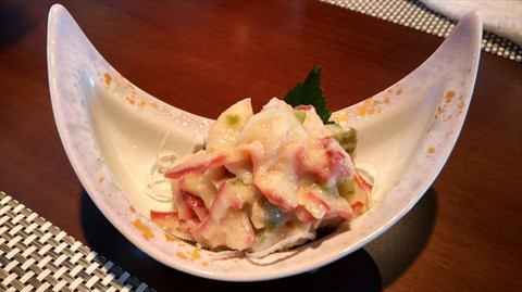 好吃的北极贝沙拉