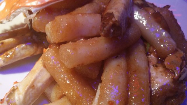梭子蟹炒年糕