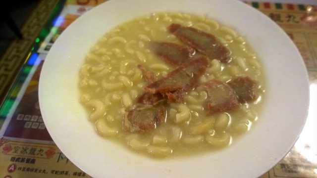 常餐（叉烧通粉）