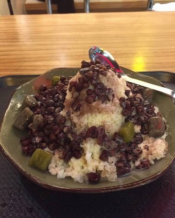 红豆牛奶冰