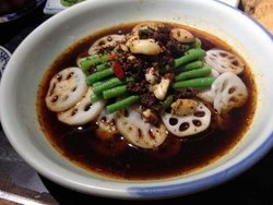 藕片炒豇豆
