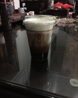 抹茶奶盖奶茶