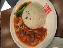 鲜茄滑蛋牛肉饭 36元