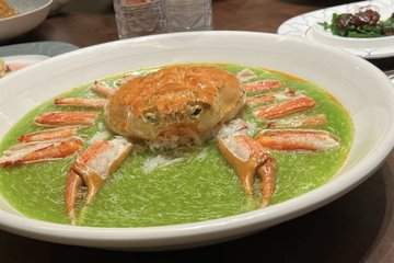 文思芙蓉蒸松叶蟹